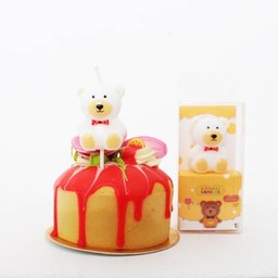 เทียนรูปหมีสีขาว - White Bear Candle