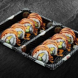 กุ้งซอสหวานโรล 8 ชิ้น