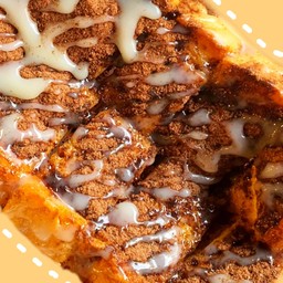 ขนมปังหัวกะโหลกปิ้ง เนย+นมข้นหวาน+ผงโอวัลติน 2แผ่น