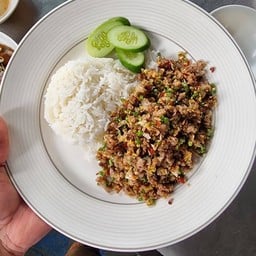 ข้าวคั่วพริก เนื้อ  หมู(สับ/ชิ้น)