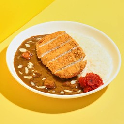 ข้าวแกงกะหรี่ชีสหมูทอด