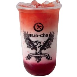 ชากุหลาบนมสดสตรอว์เบอร์รี่