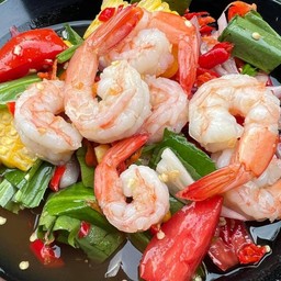 ยำกุ้งสุก