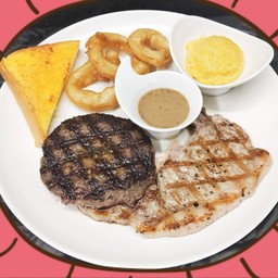 เนื้อบด+พอร์คชอพ