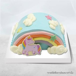 เค้กเคิร์ฟพาสเทลยูนิคอร์น บัทเทอร์วานิลลา 1ปอนด์