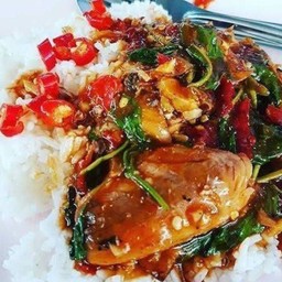 ข้าวราดกระเพราปลากระป๋อง