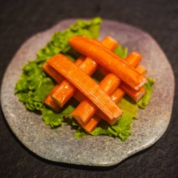 ปูอัด 2 ชิ้น蟹肉棒2个