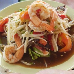 ตำกุ้งสด