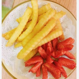 ไส้กรอกแดง+เฟรนฟราย