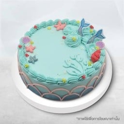 เค้กเงือกน้อยในมหาสมุทร บัทเทอร์วานิลลา 1.5 ปอนด์