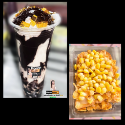 นมสดxโกโก้หนึบ + ปังป้อปคอร์น