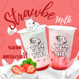 นมสดสตรอเบอร์รี่