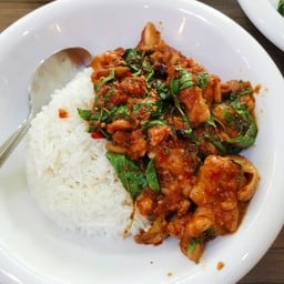 ข้าวกะเพราหมูหมัก