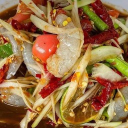 ตำกุ้งสด