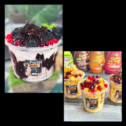 เฉาก้วยโกโก้หนึบ+ข้าวโพดเนยหอม