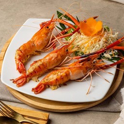 กุ้งอบเนยกระเทียม