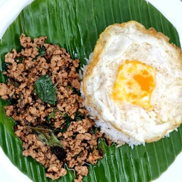 ข้าวราดกระเพราหมูสับรสเด็ด