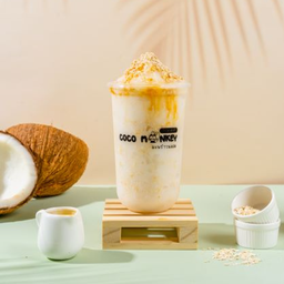 มะพร้าวปั่นคาราเมลโอ๊ต (ไม่ใส่นมสด)