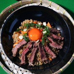 Stir-Fried Rice Grilled Beef With Pickled Eggs
