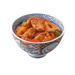 ข้าวหน้าไก่คาราเกะราดซอสฮอตโตะนันบัน
