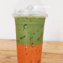 น้ำทูโทน ชาเขียว+ชาเย็น