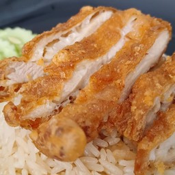 ข้าวมันไก่ทอด