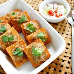 Deep Fried Minced Pork Toast
