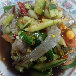 ตำแตงกุ้งสด