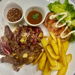 สเต็กเนื้อเทพ เกรด เอ ไม่ติดมัน Lib eye steak