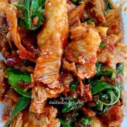 [อร่อยซ่ากับโค้ก] ผัดเผ็ดเสือร้องไห้(เนื้อ) +  โค้ก ออริจินัล (กระป๋อง)