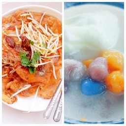 หอยทอด&บัวลอยไข่หวานกะทิสด(ปั้มบางจาก)