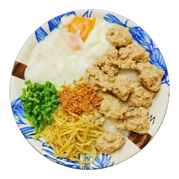 โจ๊กพิเศษหมูล้วนใส่ไข่ (ไม่มีเครื่องใน)