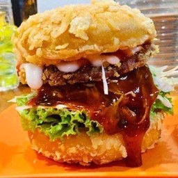 เบอร์เกอร์ทอดเนื้อ