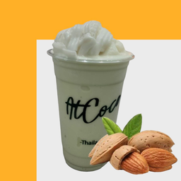 มะพร้าวปั่น ใช้นมอัลมอนด์