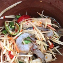 ตำหมูยอกุ้งสดปากระเบิด