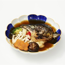 หัวปลาแซลมอนต้มซีอิ้ว