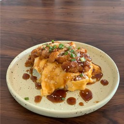 ข้าวไข่ข้นไก่ทอดซอสกาลิค