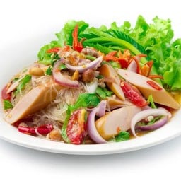 ยำวุ้นเส้นรวมมิตรมังสวิรัติ