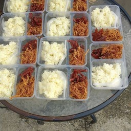 เชทหมูฝอยกับสวรรคหมักงาข้าวเหนียว
