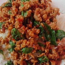 ข้าวกระเพราหมูสับ