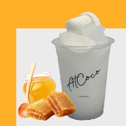 น้ำมะพร้าวปั่นไม่ใส่นม ใส่น้ำผึ้งแท้ ต้องลอง