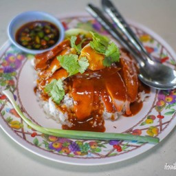 ข้าวหมูแดง+กุนเชียง+ไข่