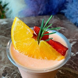 สตรอเบอรี่+ส้ม สมูตตี้