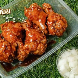 ไก่เกาหลี ชุดเล็ก ซอสกระเทียม
