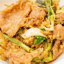 สุกี้แห้งหมูนุ่ม