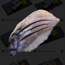 ข้าวปั้นหน้าปลาซาบะดอง