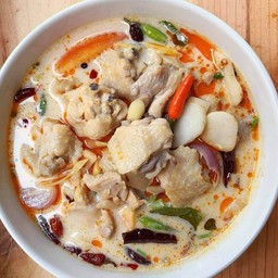 แกงข่าไก่+ข้าวเปล่า