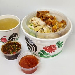 ข้าวมันไก่ผสม จัมโบ้