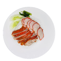 ข้าวเป็ดย่าง+หมูแดง