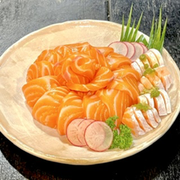 ซาซิมิแซลมอนนอร์เวย์สด 450 + ท้องแซลมอน 50 กรัม